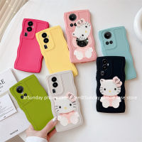 ยอดนิยม เคส OPPO A78 NFC Reno10 10 Pro+ Reno8 7 Plus 4G 5G เคส ใหม่ความคิดสร้างสรรค์การ์ตูน Hello Kitty เมคอัพ เคสโทรศัพท์ กระจกเรียบง่ายรวมทุกอย่างน่ารักซิลิโคนนิ่ม2023