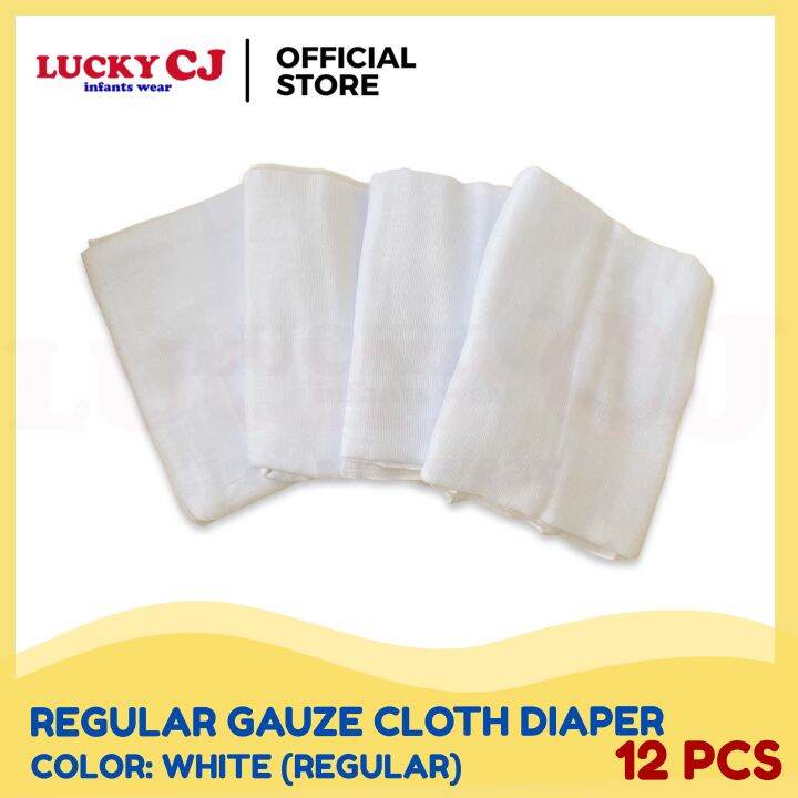 Lucky CJ Regular Gauze Cloth Diaper Lampin 12 pcs Lazada PH