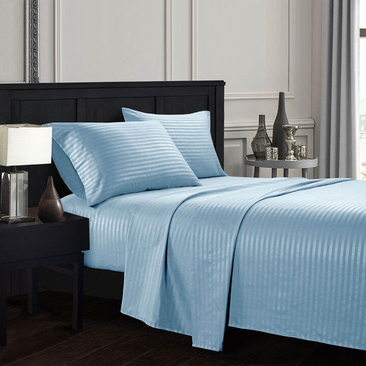 simple-queen-king-size-bed-sheet-sets-stripe-bedding-sets-luxury-bed-linens-bed-sheets-and-pillowcase-for-single-double-bed