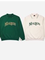 เสื้อกีฬาแขนยาวสำหรับผู้ชาย,เสื้อกีฬา MALBON แบบดั้งเดิมใหม่ในเกาหลีใต้เสื้อโปโลฤดูใบไม้ร่วง