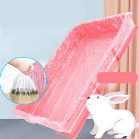 10Pcs Chassis Film Easy Removal ถุงพลาสติกสำหรับแมวสัตว์เลี้ยงกระต่าย Guinea Pig Cage Cat Toilet Litter Accessories