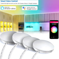 Aluminum Wifi tuya Control RGB LED Under Cabinet Lighting Dimming Kitchen Counter Furniture Lighting Kit For Alexa Home