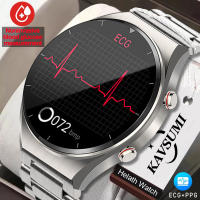 Healthy เลือดน้ำตาลสมาร์ทนาฬิกาผู้ชาย ECG PPG อุณหภูมิร่างกายที่แม่นยำ Monitor Smartwatch HRV ความดันโลหิตนาฬิกา2023