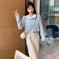 Spot parcel postMUEL Original Suit Womens Spring Clothes 2023 New Style Socialite Temperament High Sense Two-Piece Suit Western Style