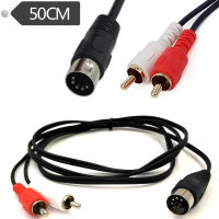 5พินMidi RCAเคเบิ้ล,5-Pin Dinชายกับ2ทำนองอาร์ซีเอชายปลั๊กเสียงนำทางสายไฟสำหรับB/O, Naim, Quad,ระบบสเตอริโอ