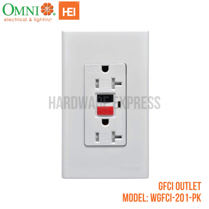 Omni GFCI Outlet Duplex Safety Outlet 20A/250V (WGFCI201 / DGFCI201) Lazada PH
