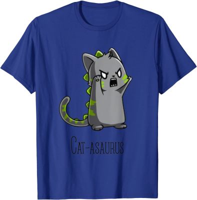 Catasaurus Kitten Kitty  T-Rex Dino Funny Cat Lovers T-Shirt Discount Men T Shirt Casual Tops Shirts Cotton Leisure