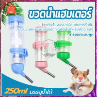 ขวดน้ำแฮมเตอร์ 250ml ขวดน้ำกระต่าย ขวดน้ำหนู ที่ให้น้ำสัตว์เลี้ยง ที่ให้น้ำอัตโนมัติ ขวดน้ำแมว ที่ให้น้ำกระต่าย ขวดน้ำติดกรง