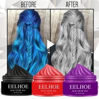 【CW】 One-Time Hair Color Wax Mud Molding 7 Colors Dye Temporary Disposable Chalk Paste Creme Modeling