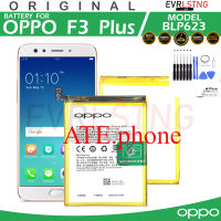 แบตเตอรี่ ใช้สำหรับเปลี่ยน OPPO F3 PLUS BATTERY MODEL BLP623 100%ORIGINAL  4000mAh แถมฟรี ชุดแกะ ไขควง  ประกัน 6 เดือน