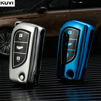 Soft TPU รถพลิกที่สำคัญที่ครอบคลุมกรณีเชลล์สำหรับโตโยต้า Auris Corolla Avensis Verso Yaris Aygo Scion TC IM Camry RAV4 Hilux CHR