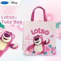 Mesuca Lotso กระเป๋าหิ้วทรงสี่เหลี่ยมความจุขนาดใหญ่กระเป๋าสะพายไหล่หนึ่งชิ้นน่ารักสำหรับเด็กผู้หญิง