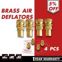 Universal Offroad Brass Car Tire Deflators Accessories Automatic Screw Bleeder Set Auto Vent Tyre Valve Kit T1V3