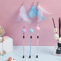 Juguetes Divertidos Para Gatos,Cabeza De Repuesto Interactiva,Pluma,Alambre De Acero,Bola De Bitt Stick,Productos Para Mascotas