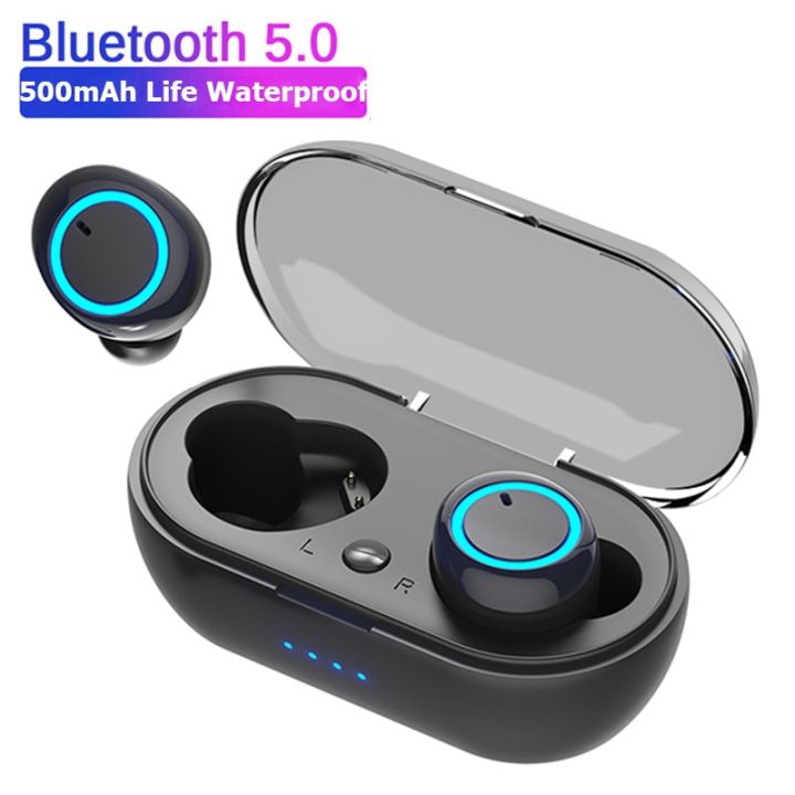 Y50 TWS Wireless Headphones Sport Earphone 5.0 Bluetooth Gaming Headset ...