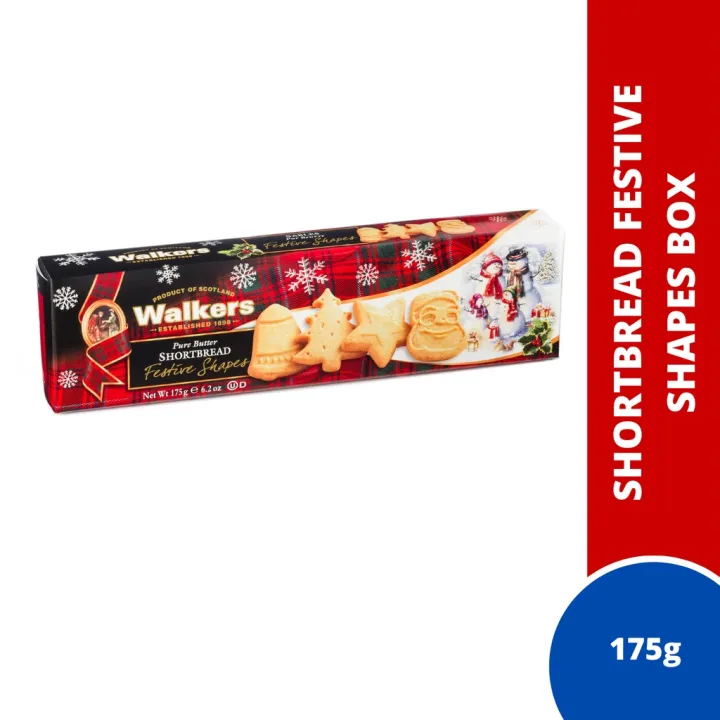 Walkers Shortbread Festive Shapes Box (175g) Lazada