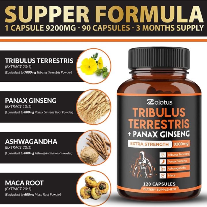 ของแท้-tribulus-terrestris-9200-mg-zolotus-mens-health-สมุนไพรโคกกระสุน-บำรุงสุขภาพผู้ชาย-ราคาถูก-ส่ง