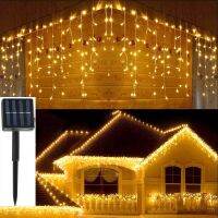 Solar Lamp String 6m Solar Garland Garden Lights Droop 0.5m for Outdoor House Fence Balcony Eaves Corridor Terrace Decoration