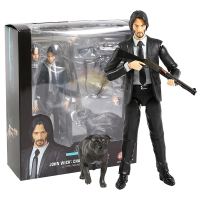 Beterservice MAFEX 085 John Wick Chapter 2 Keanu Reeves PVC ตุ๊กตาขยับแขนขาได้ของเล่นโมเดลสะสมขนาด16ซม. ตุ๊กตาคริสต์มาสกวางเรนเดียร์เด็ก