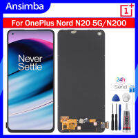 Ansimba หน้าจอ OLED สำหรับ GN2200 OnePlus Nord N20 5G,CPH2459/OnePlus Nord N200 DE2118 5G DE2117ชุดประกอบดิจิไทเซอร์ LCD หน้าจอสัมผัสสำหรับ OnePlus Nord N20 5G N200 5G Lcd