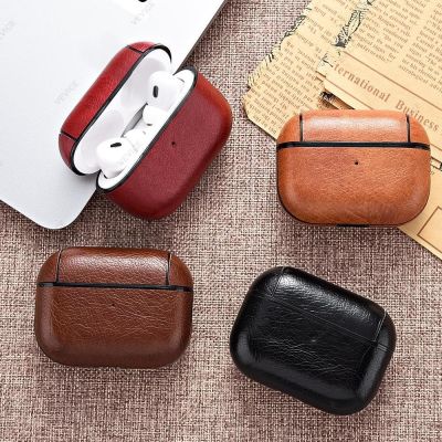 Leather Earphone Case For Airpods Pro 2 Case Anti-slip Wireless Headset Covers For Airpods Pro 2 2022 Protective Charging Funda