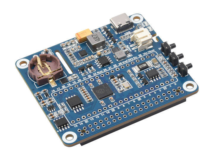 หมวกการจัดการพลังงานสำหรับราสเบอร์รี่-pi-รองรับการชาร์จและเอาท์พุทพลังงานในเวลาเดียวกันฝัง-rtc-และการป้องกันหลาย