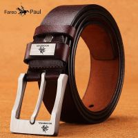 2023 New Mens Leather High Quality Buckled Jeans Denim Retro Casual Belt Business Denim Belt Male Fashion Designer