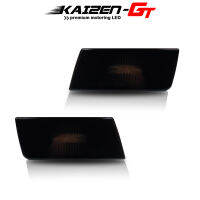 2PCS ed Black Front Bumper Side Marker Light Shell Housings For 2005-2010 Chrysler 300, No BulbSocket Car Accessories