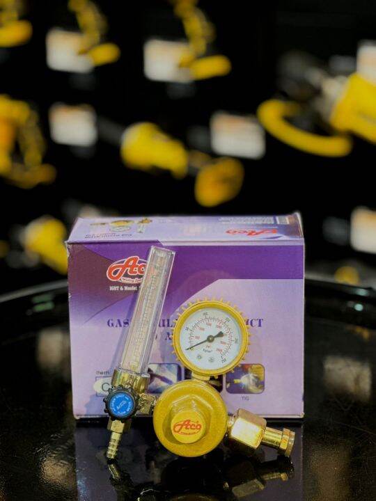 ACO CO2 Gas Mig Flow Meter Welding Weld Flowmeter Regulator Gauge