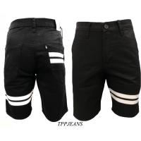 TPPJEAN Shorts กางเกงยีนส์ขาสั้นชาย แถบขาว รุ่นซิป ไซส์28”-36”