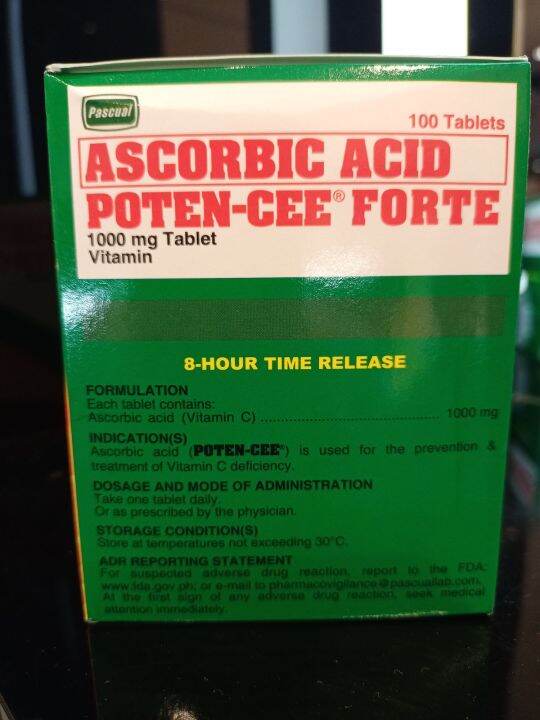 POTEN CEE FORTE 1000MG 100 TABLET | Lazada PH