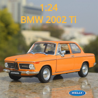 WELLY 1:24 BMW 2002 Ti ล้อแม็กคลาสสิกรถสปอร์ตรุ่น D Iecasts โลหะของเล่นรถแข่งรุ่นจำลองการเก็บของขวัญเด็ก