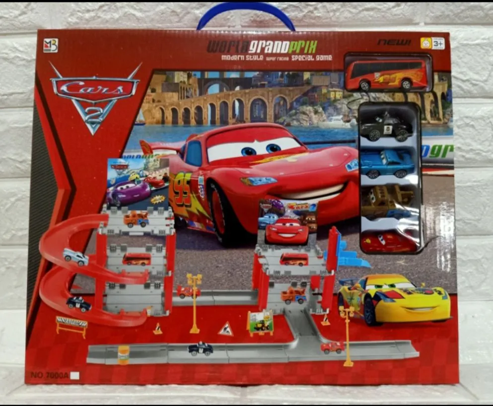 New Cars 2 World Grand Prix Modern Style With 4 Cars And 1 Bus Lazada Ph