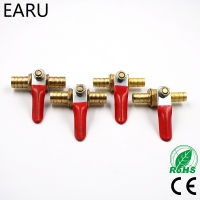 6mm-12mm Hose Barb Inline Brass Water Oil Air Gas Fuel Line Shutoff Ball Valve Pipe Fittings Pneumatic Connector Controller Watering Systems Garden Ho