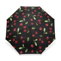 Foldable Sakura Rain Umbrella Women Superlight Cherry Flower Lady Full Automatic Umbrella Windproof for Children