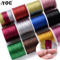 iYOE 1mmx20meters ไนลอนสีทองสายไหมสำหรับ DIY Tassels คริสต์มาสประดับจี้ Lanyard Braided String-vn4958570