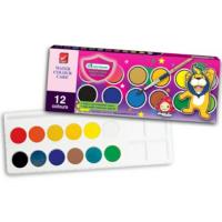 สีน้ำก้อน 12 สี MASTERART กล่องกระดาษ