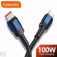 Toocki 100W Type C To สายชาร์จไว 60W สายชาร์จข้อมูลแบบเร็ว สำหรับ ยาเม็ด 10s