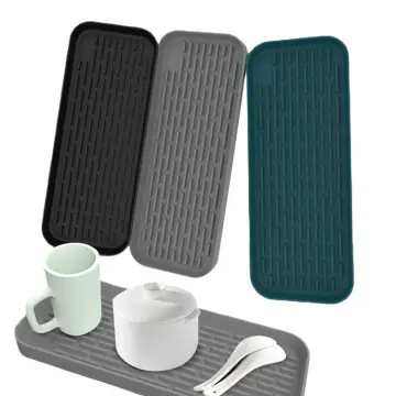 1pc Kitchen Counter Quick-dry Silicone Coaster, Non-slip Cup Mat, Dish  Drying Mat