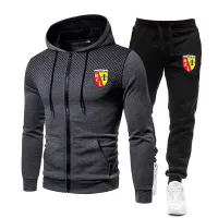 Autumn Winter Mens Euro Club Rc Lens Sets Zipper Hoodies Sport Suit Jacket Casual Sweatshirts Tracksuit Sportswear Jogging Pants