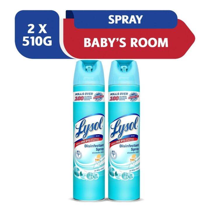 Lysol Disinfectant Spray Baby's Room 510GM Twin Pack Lazada PH