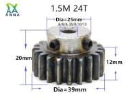 1.5 M 24T 1.5 Mod แร็คเกียร์เกียร์เฟืองดับฟันเฟือง6-15Mm เหล็ก Cnc 45ความแม่นยำเกียร์เฟือง