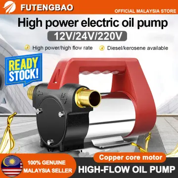 220V Electric DC 12V/24V Electric Oil Well Pump Self Priming For Diesel  Kerosene Transfer Oil