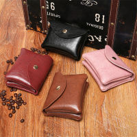 Snap Button Wallet PU Leather Wallet Key Wallet Female Coin Purse Double Layer Wallet Coin Purse Lady Pouch