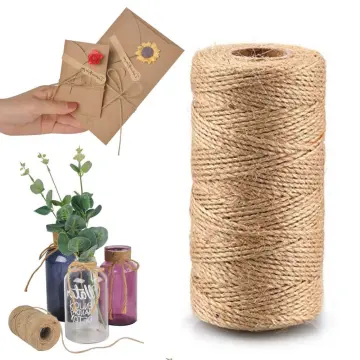 Natural Tiny Jute Rope Heavy Duty Twine Rope 50Meters 3Ply