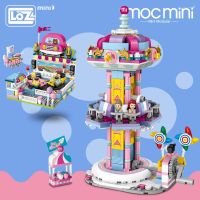 LOZ Mini Blocks Cartoon Bumper Car Jumping Machine Model Amusement Park Blocks Kid Gift Plastic Building Blocks Toys Children Building Sets
