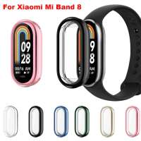 Screen Protector Case for Xiaomi Mi Band 8 Full Coverage Bumper Soft TPU Protective Case Cover for Xiaomi Smart Band8 Accessories