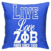 ✠卐 Zeta Phi Beta Decorative pillow case polyester square cushion cover pillow office sofa pillow home furnishings