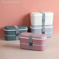 ✥☃ Double-layer Lunch Box Healthy Material Lunch Box Food Storage Container Fresh-keeping Box Microwave Tableware Lunch Box