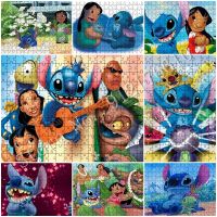 Zd837vnsv223อะนิเมะ1000ชิ้นตัวต่อจิกซอว์สำหรับภาพยนตร์การ์ตูน Lilo &amp; Stitch จิ๊กซอว์กระดาษแฟชั่นสำหรับ Kado Ulang Tahun สถานรับเลี้ยงเด็ก